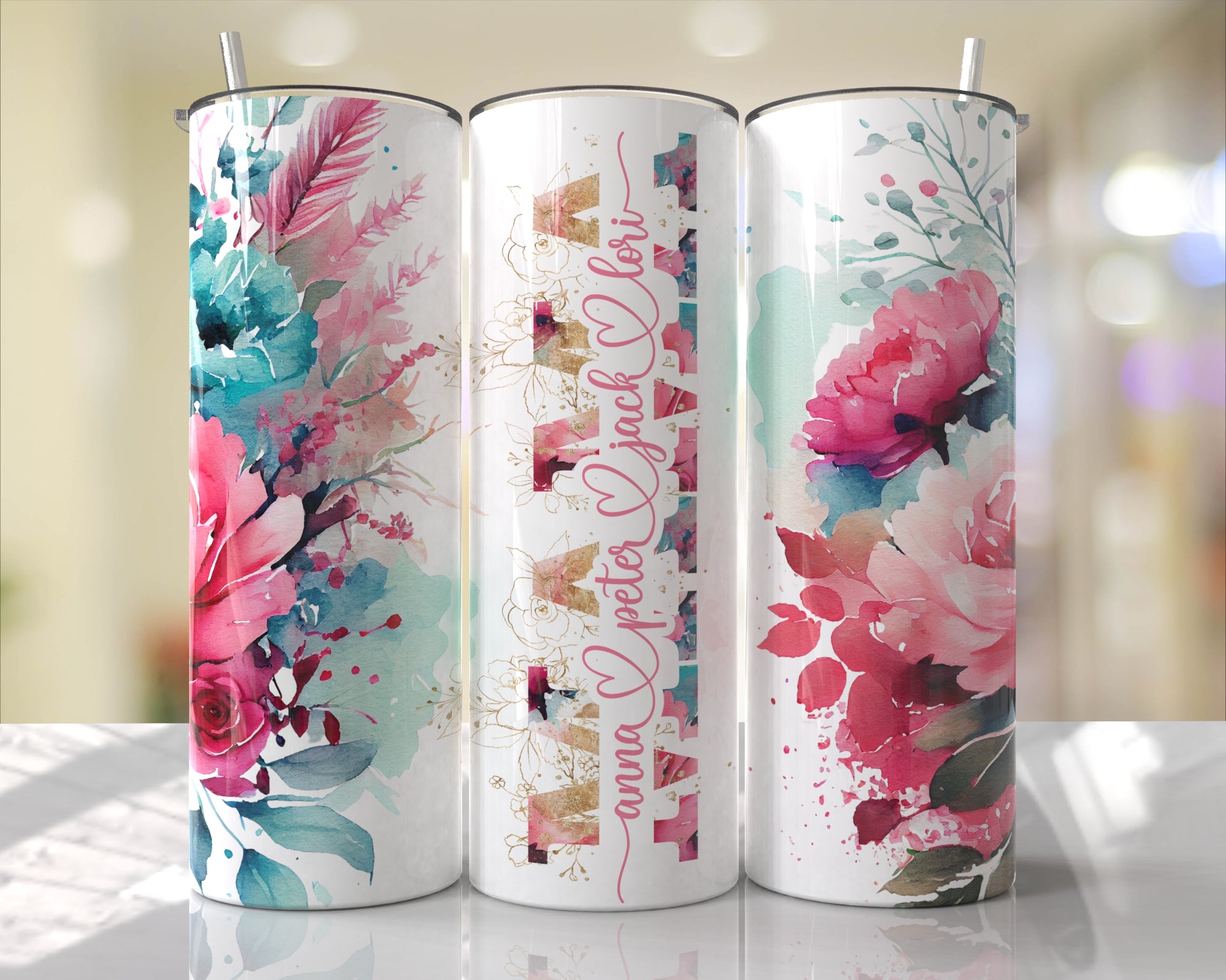 Floral Mama Tumbler