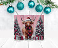 Highland Cow Christmas Tumbler