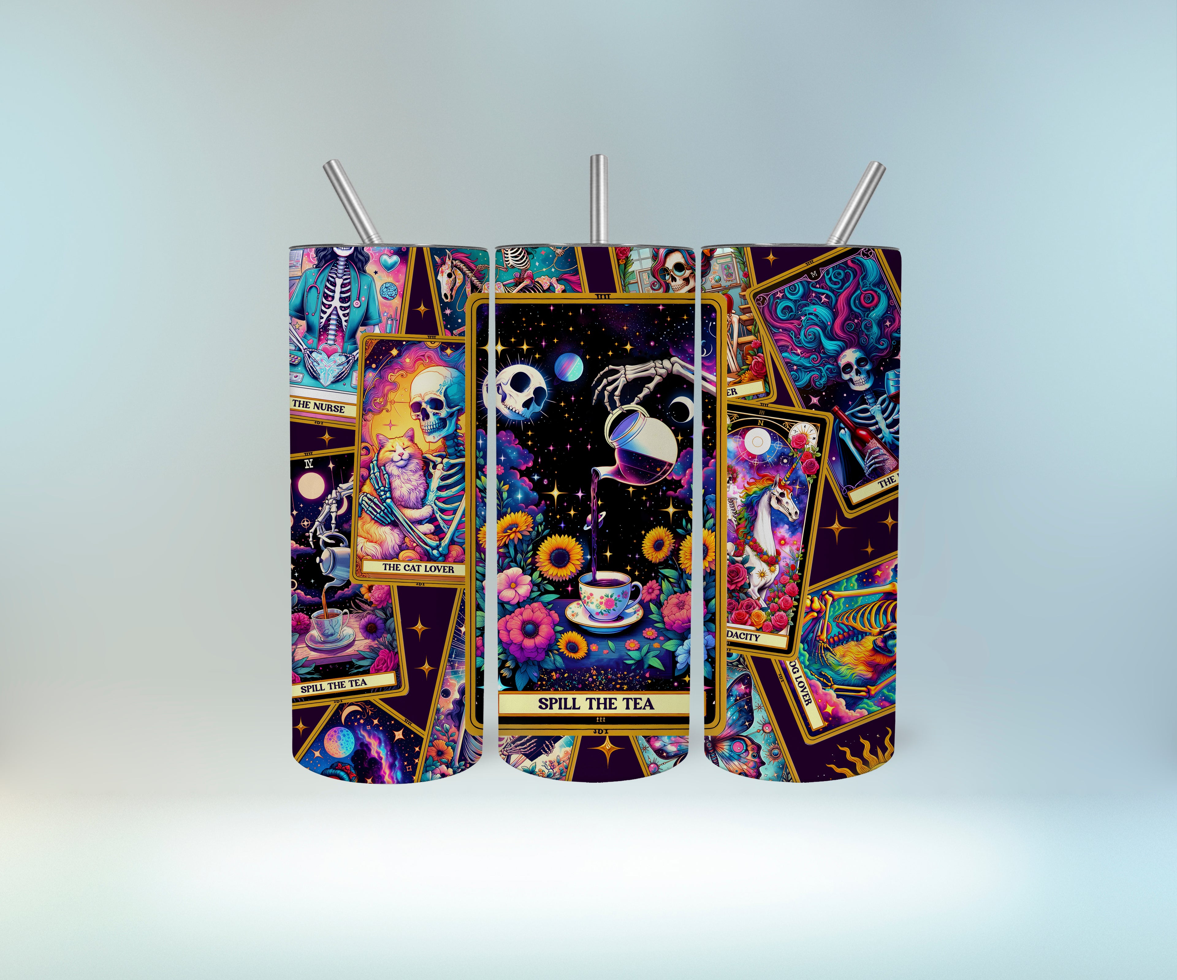 Spill the Tea Tarot Tumbler