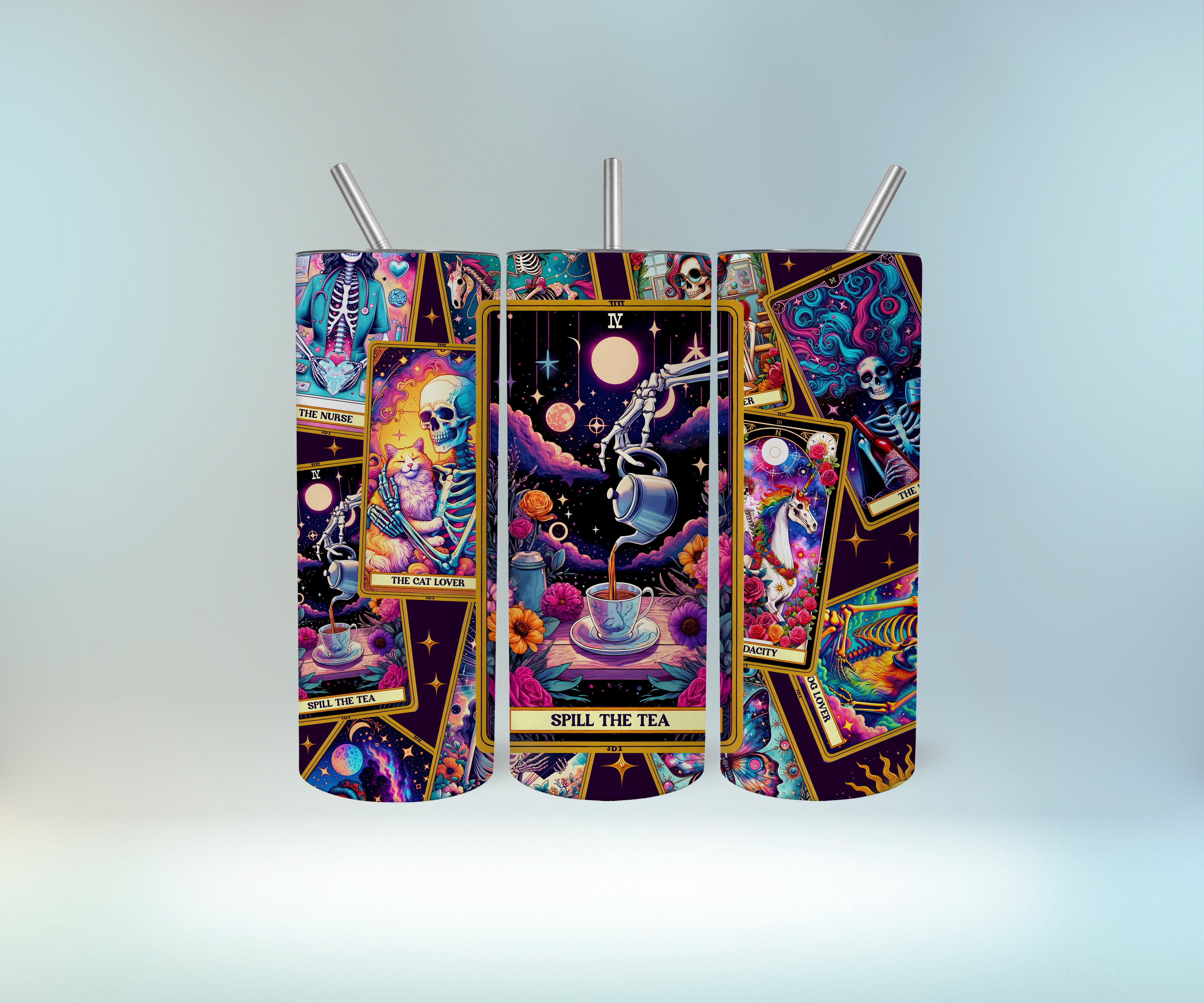 Spill the Tea Tarot Tumbler